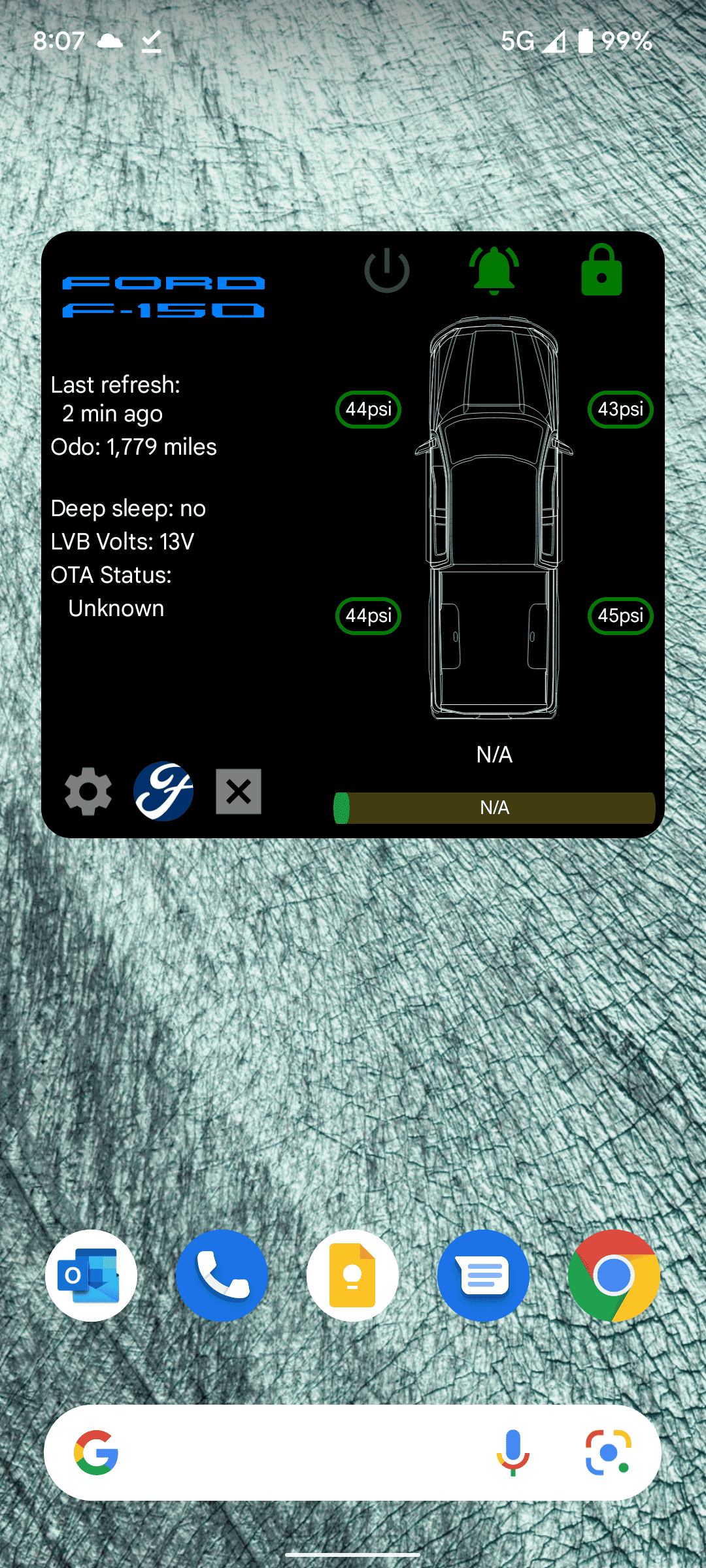 Ford F-150 Lightning Android widget Screenshot_20220302-080710