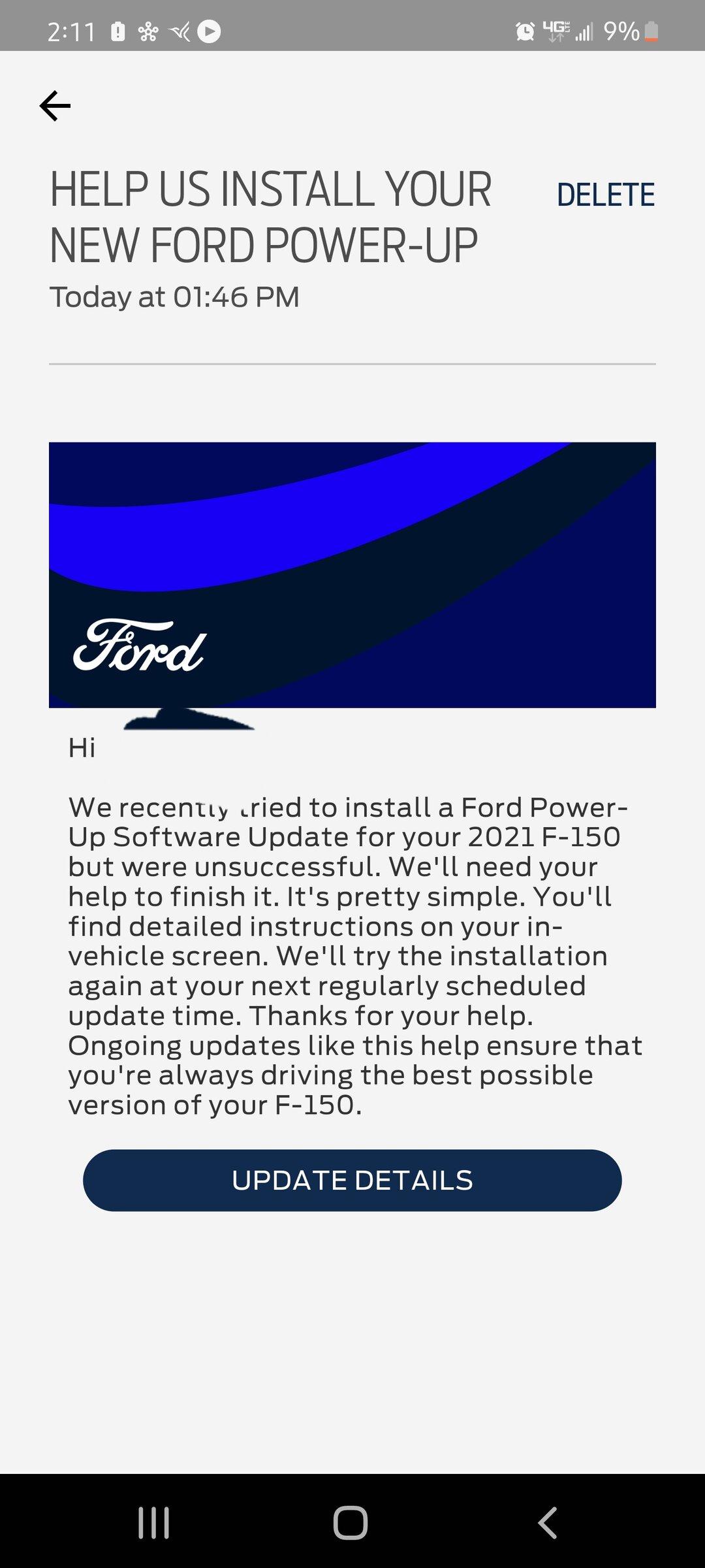 Ford F-150 Lightning Final Steps to Bluecruise email Screenshot_20220312-141156_FordPass