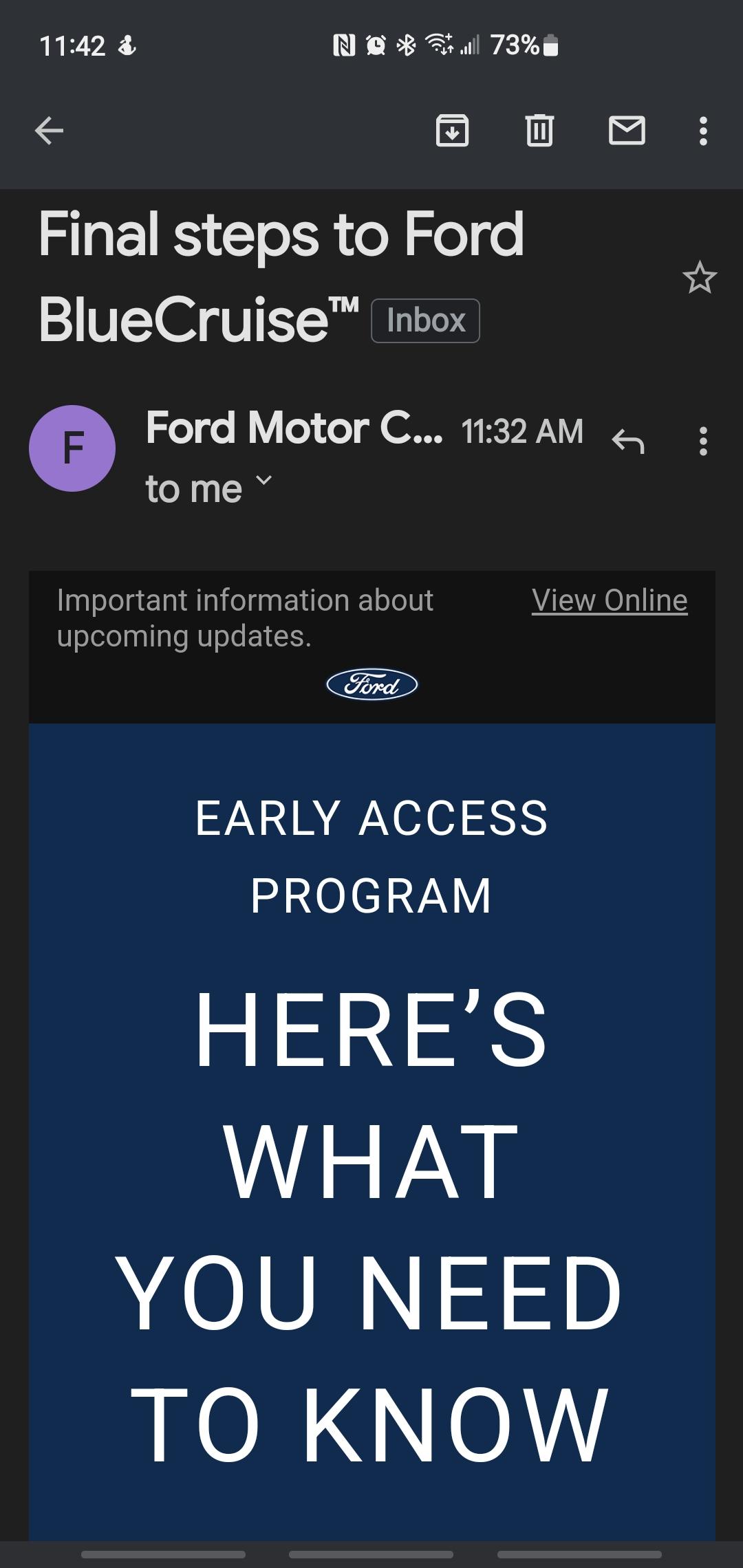 Ford F-150 Lightning Bluecruise OTA Status? Screenshot_20220318-114208_Gmail