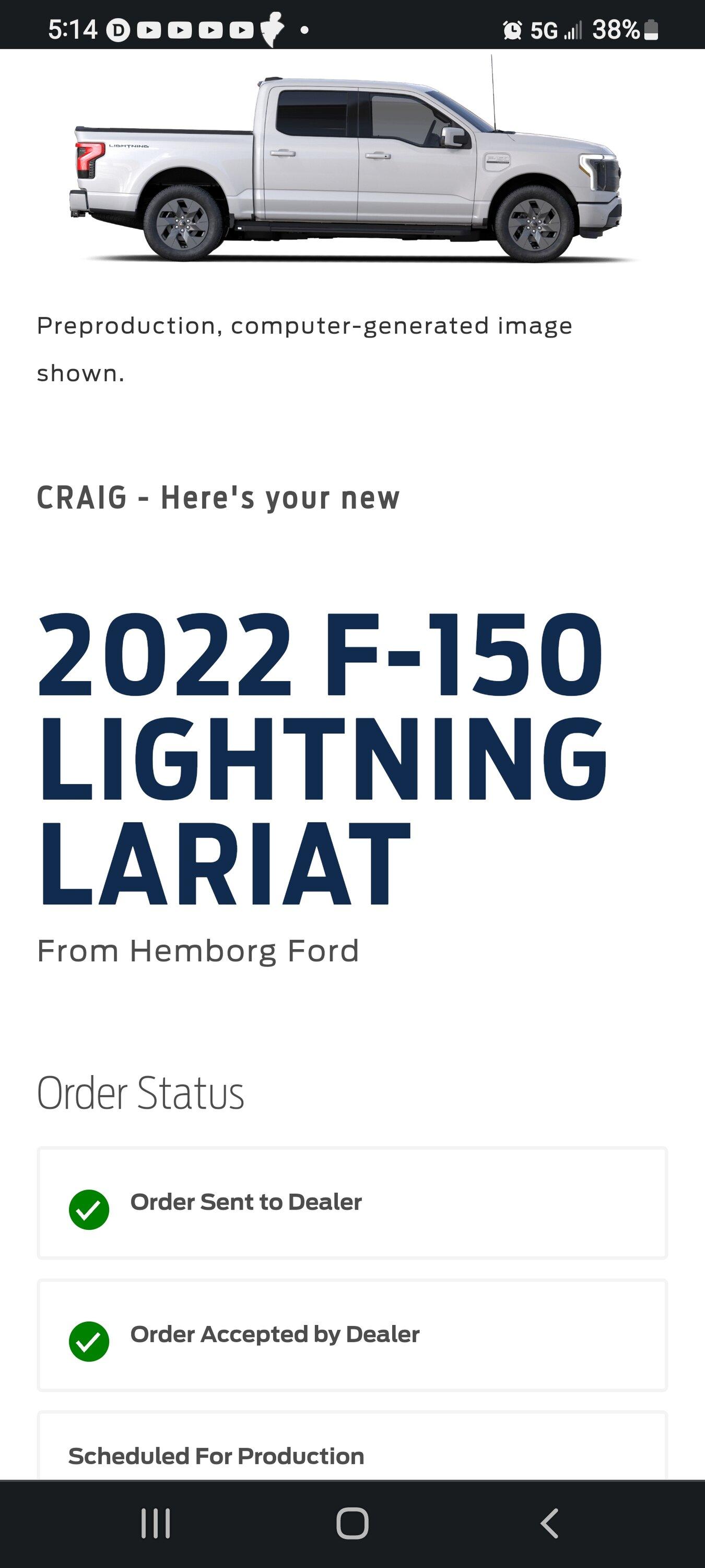 Ford F-150 Lightning Wave 7 Orders & Allocations --Phone Call from Dealer Screenshot_20220705-171448_Chrome