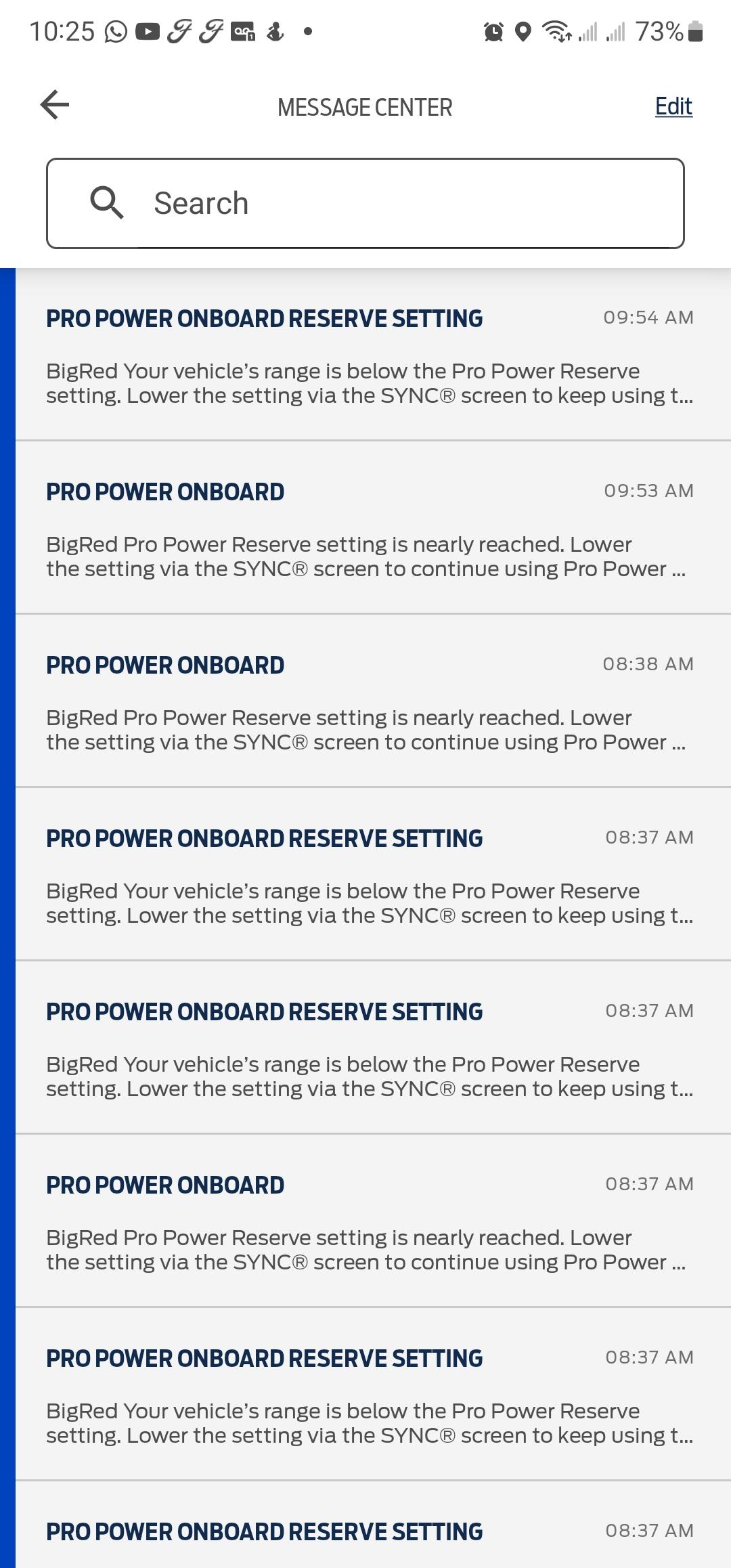 Ford F-150 Lightning Fordsync Spamming re Power on Board Screenshot_20220707-102516_FordPass