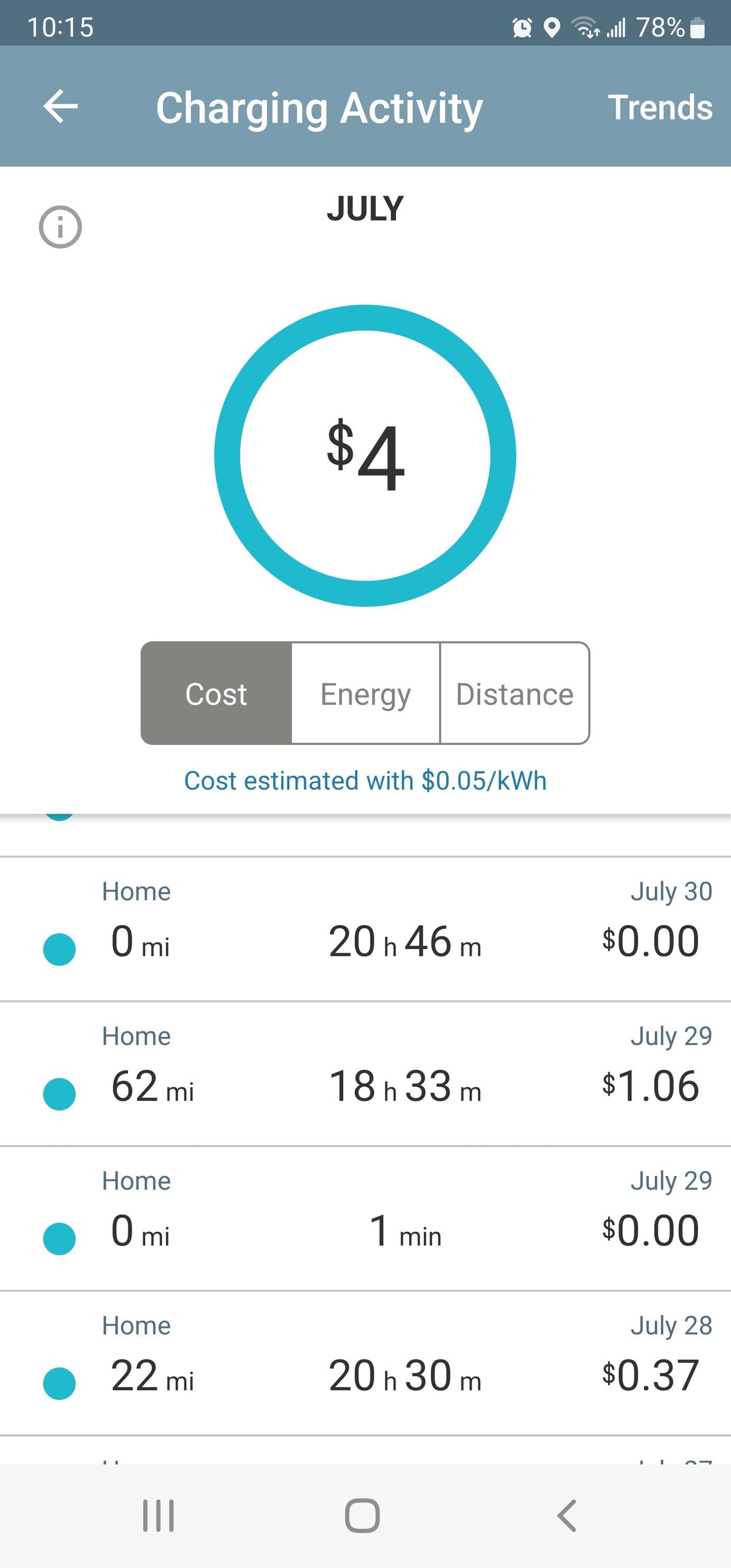 Ford F-150 Lightning Charging history tracking via app? Screenshot_20220802-101505_ChargePoint