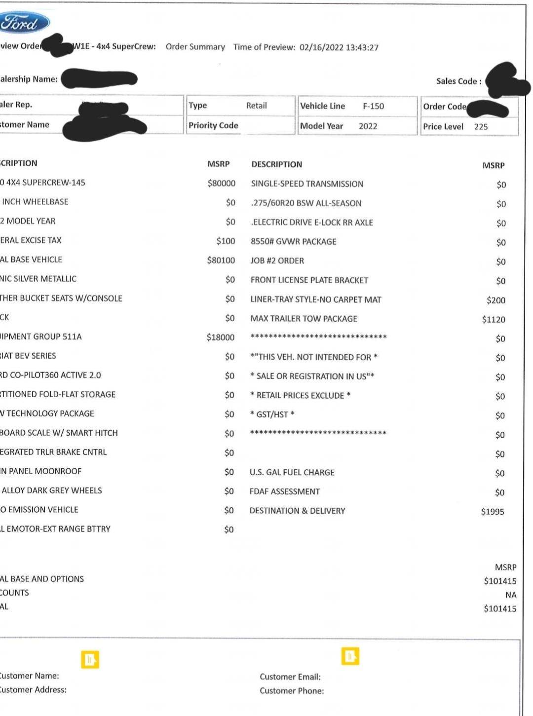 Ford F-150 Lightning Canadian Lariat 511A price changes Screenshot_20220831-141629_Gallery