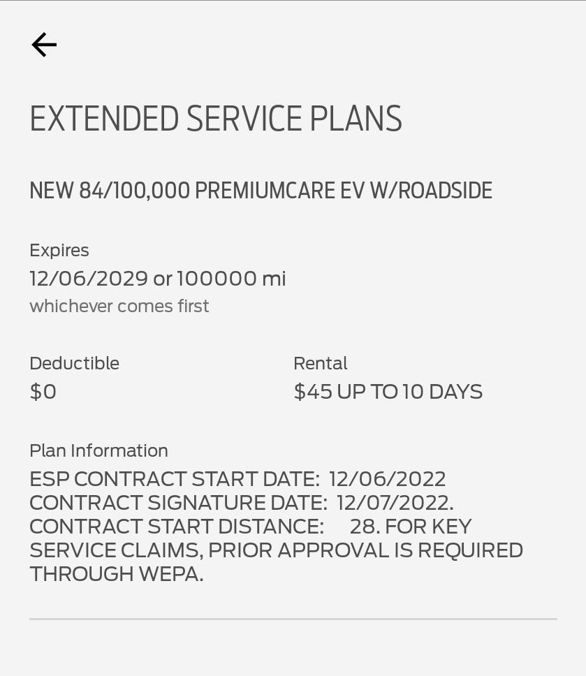 Ford F-150 Lightning Thoughts on extending the Ford warranty? Screenshot_20221229_090755_FordPass