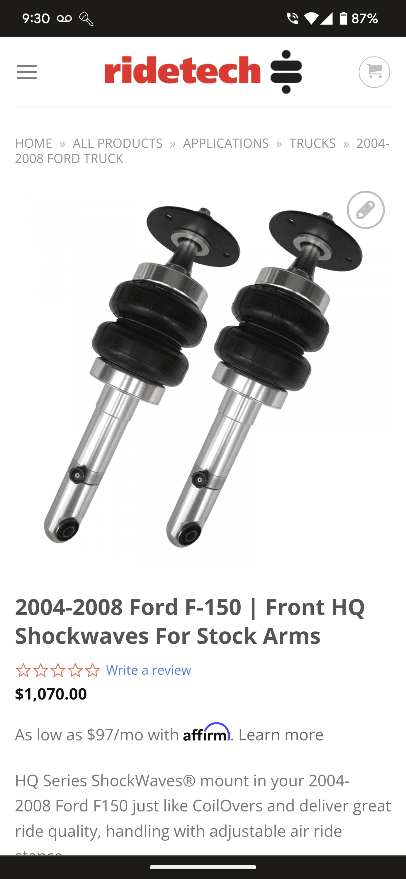 Ford F-150 Lightning Lowering Kit options for Lightning? Screenshot_20230201-213021