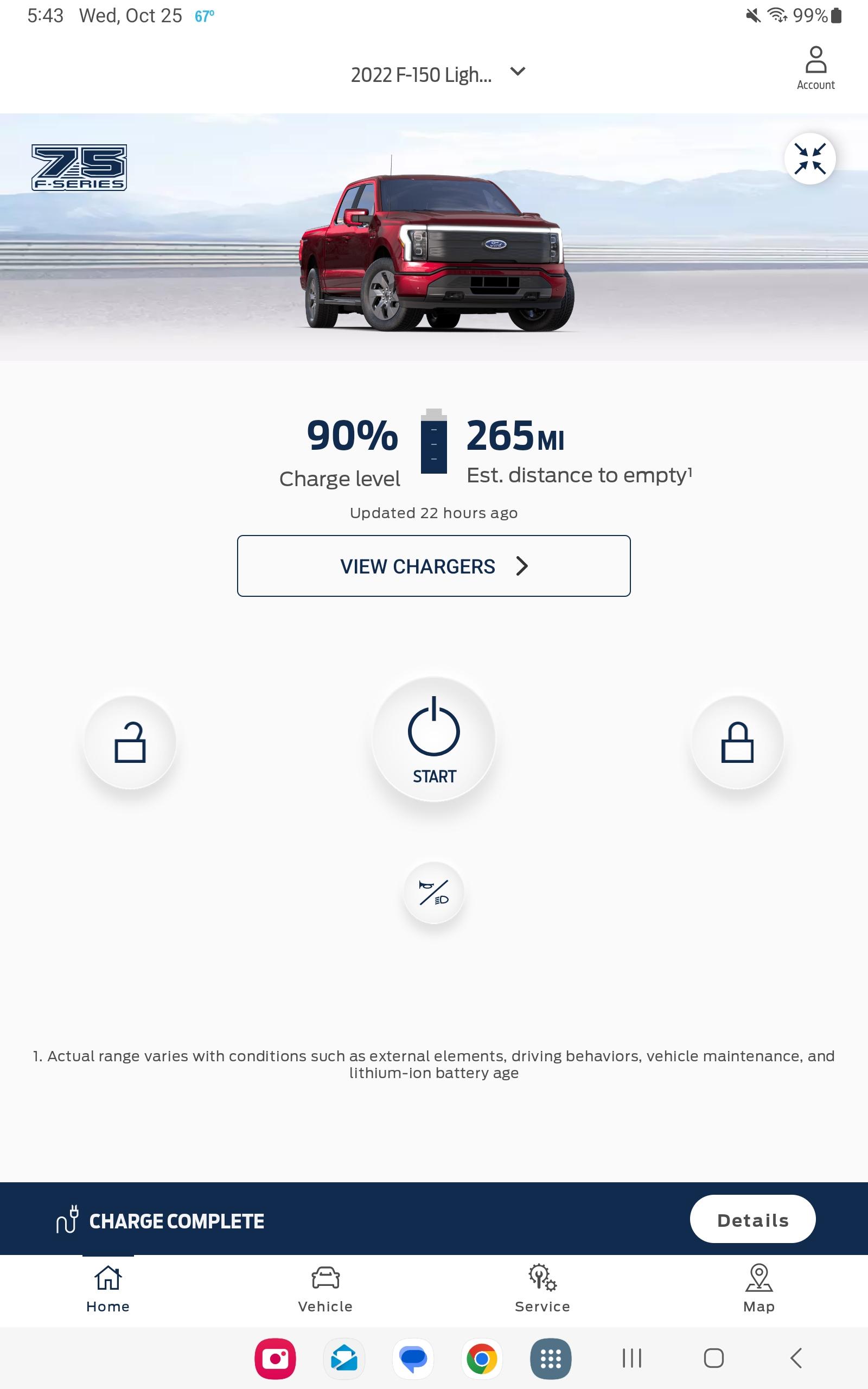 Ford F-150 Lightning Towing costs - help with calculations Screenshot_20231025_174338_FordPass