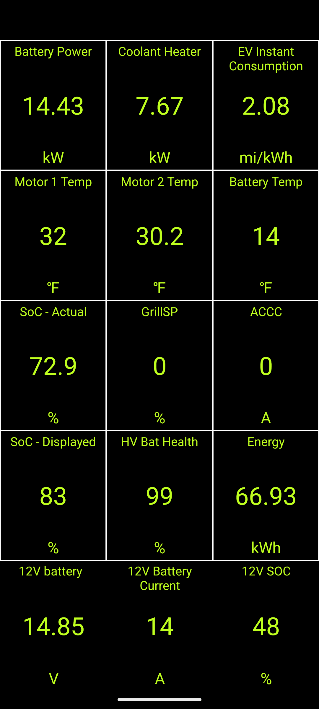 Ford F-150 Lightning Preconditioning for DC Fast Charging Screenshot_20240112-200805