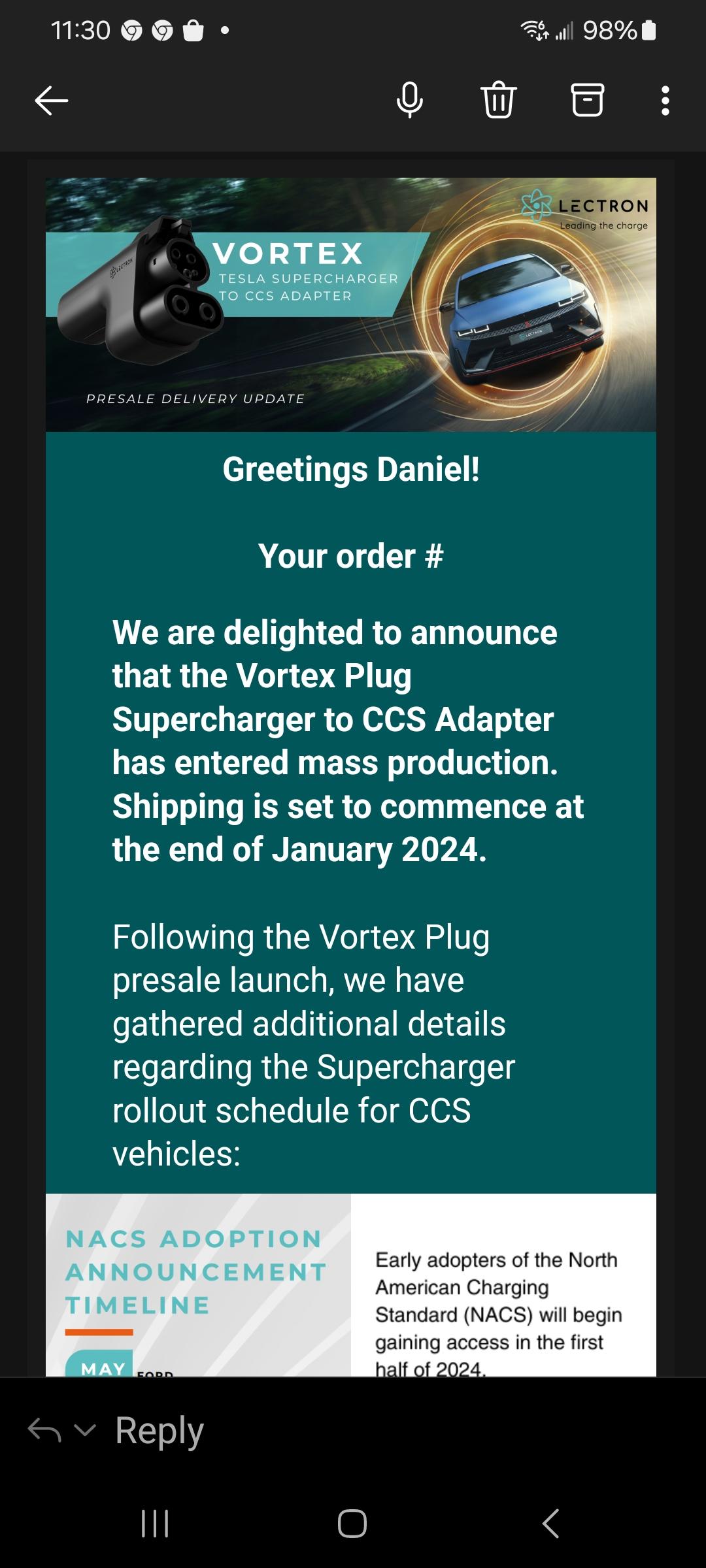 Ford F-150 Lightning TESLA Adapters for our Lightnings - Coming When? Screenshot_20240126_113002_Outlook