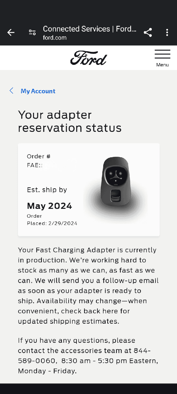 Ford F-150 Lightning NACS Adapter Now Available + Ford EV Owners Can Now Charge on Tesla Superchargers in U.S., Canada! 🙌 Screenshot_20240229-090419~2