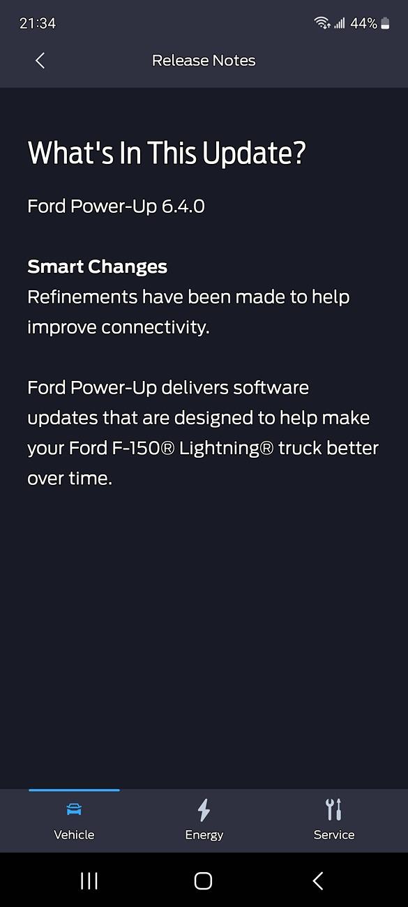 Ford F-150 Lightning Did I get an update, or not? Screenshot_20240628_213411_FordPass