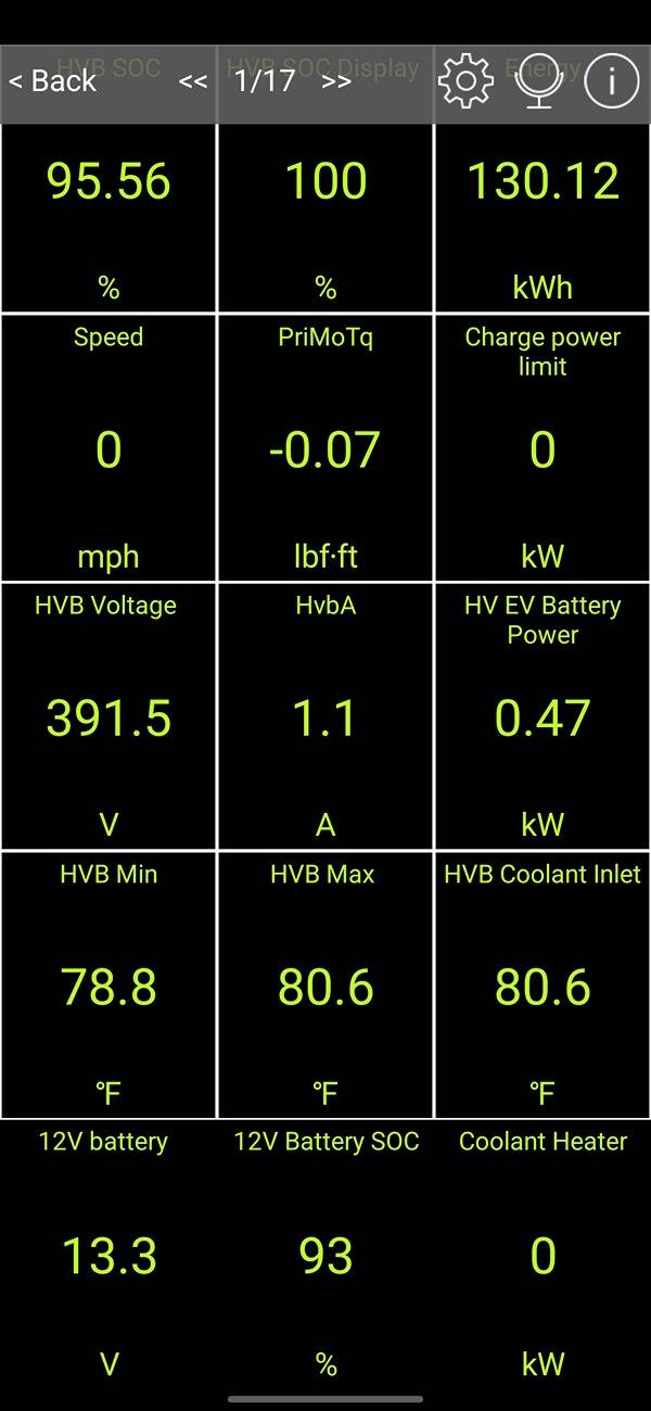 Ford F-150 Lightning Full charge but below 131 KW of usable power Screenshot_20240927_083149