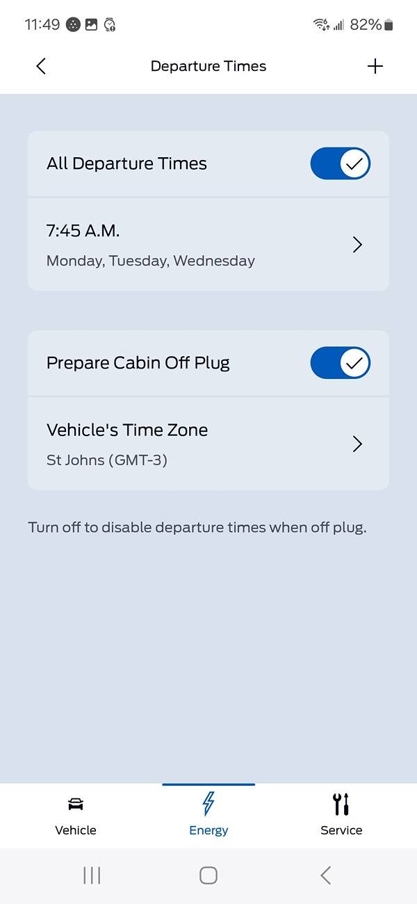 Ford F-150 Lightning Problems with Departure Times Screenshot_20240929_114905_FordPass