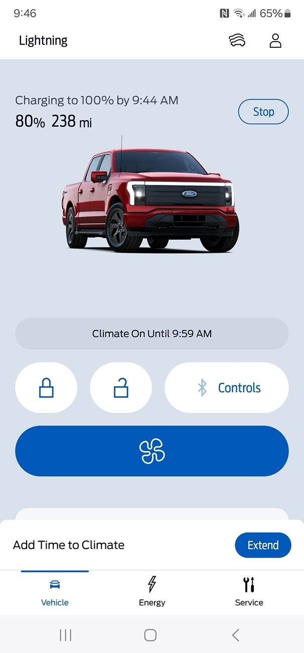 Ford F-150 Lightning Remote start results in charging to 100%? Screenshot_20241016_094607_FordPass