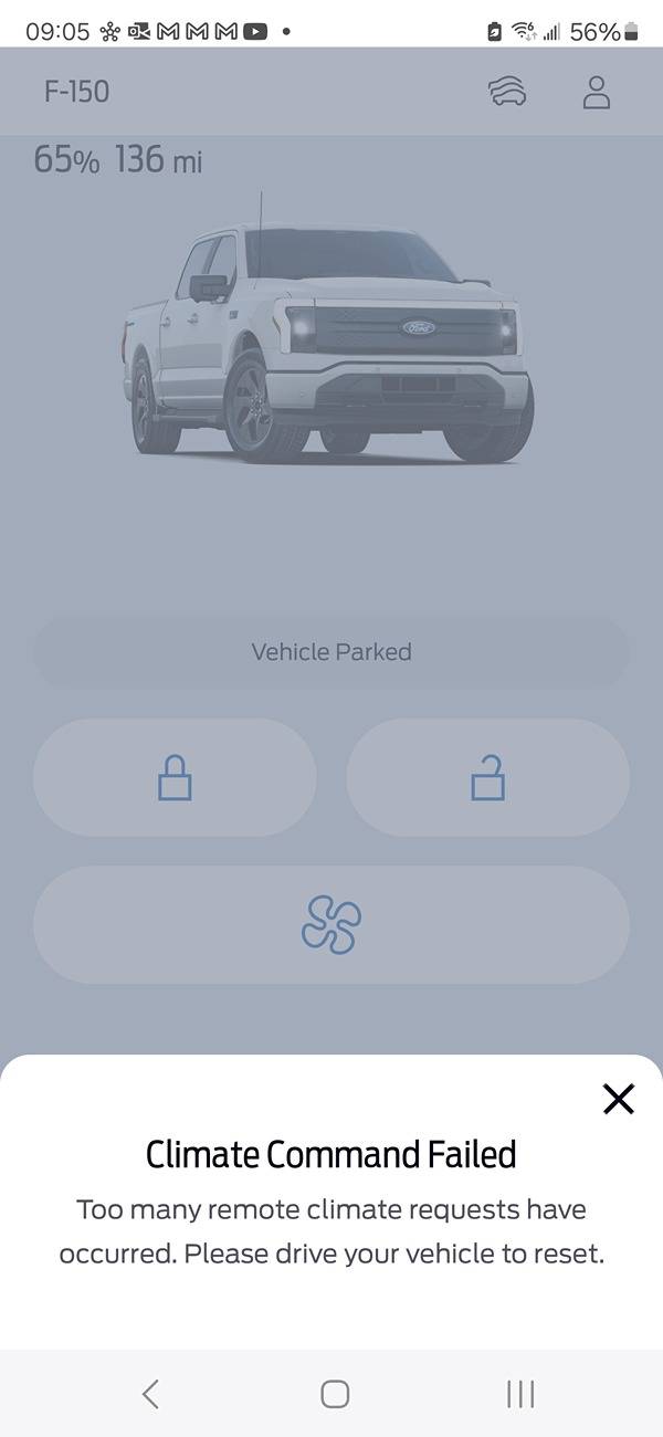 Ford F-150 Lightning Climate Control issues - Setting Departure Time Schedule is messing with function. Screenshot_20250122_090548_FordPass