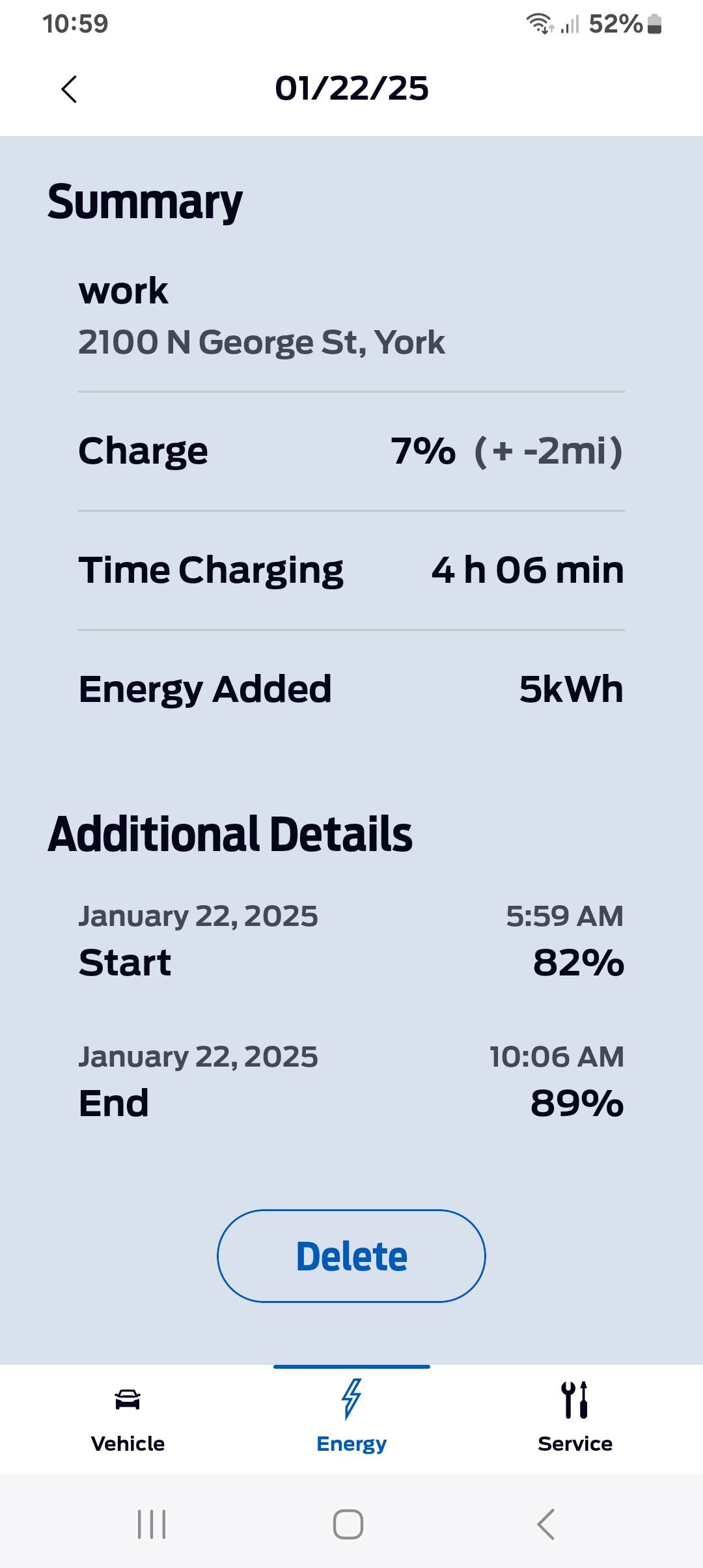 Ford F-150 Lightning + - IN MY CHARGING HISTORY Screenshot_20250122_105928_FordPass