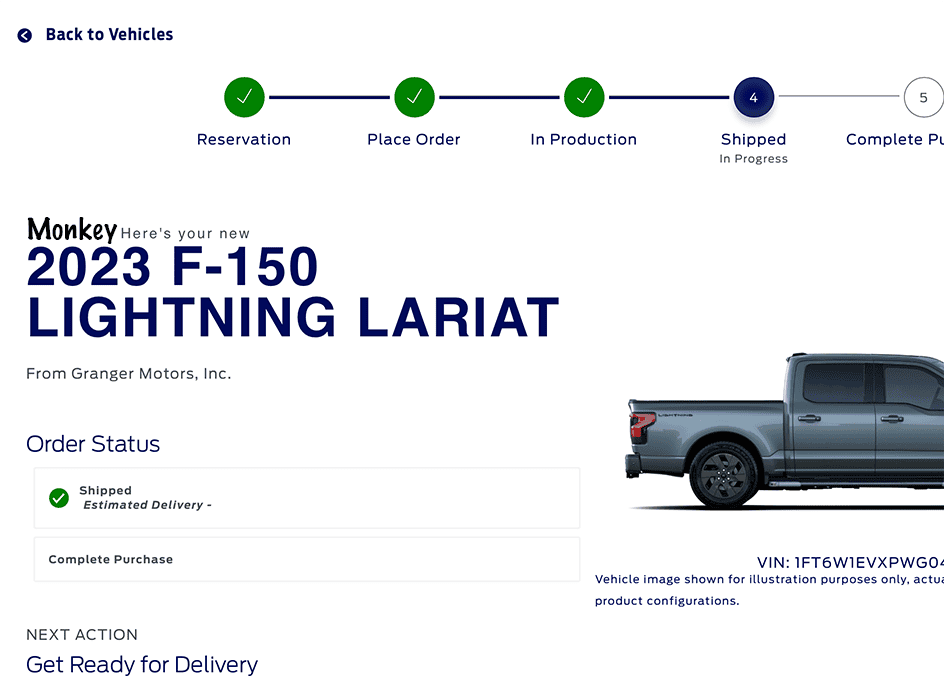 Ford F-150 Lightning The almost there club ( hoping for 22 delivery ) shipped