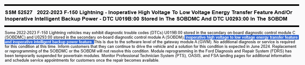 Ford F-150 Lightning Starting to get LVB 12v warnings... SSM_52527_Lightni