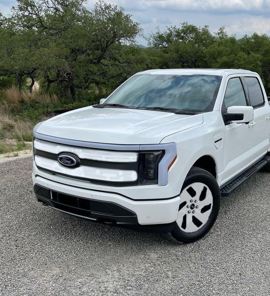 Ford F-150 Lightning Thoughts on pinstripes? Star White F150 Lightning final