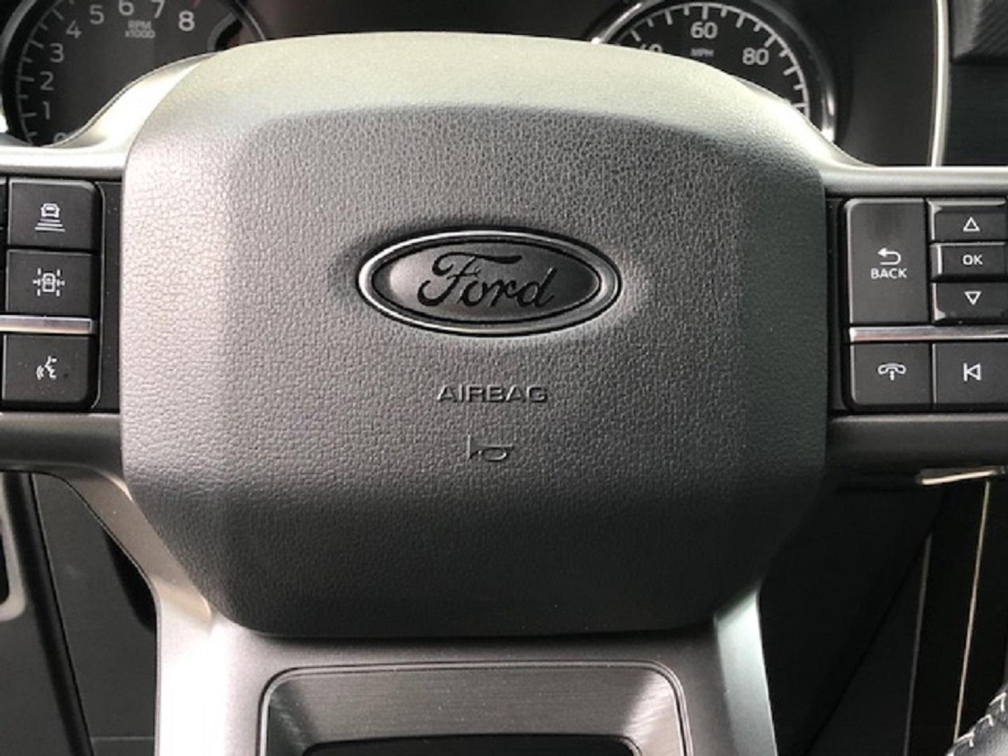 Ford F-150 Lightning Black Ford Emblems / Logos? steering wheel decal