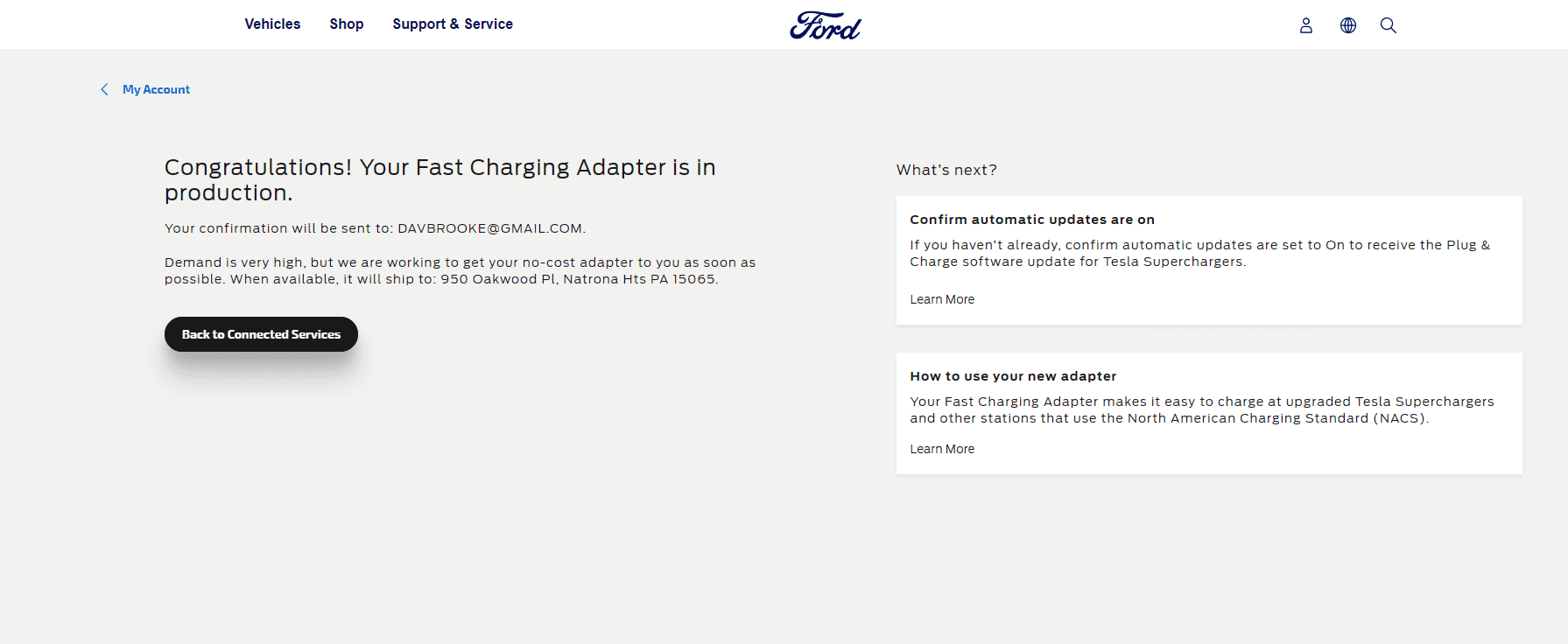 Ford F-150 Lightning NACS Adapter Now Available + Ford EV Owners Can Now Charge on Tesla Superchargers in U.S., Canada! 🙌 Supercharger adapter order scree