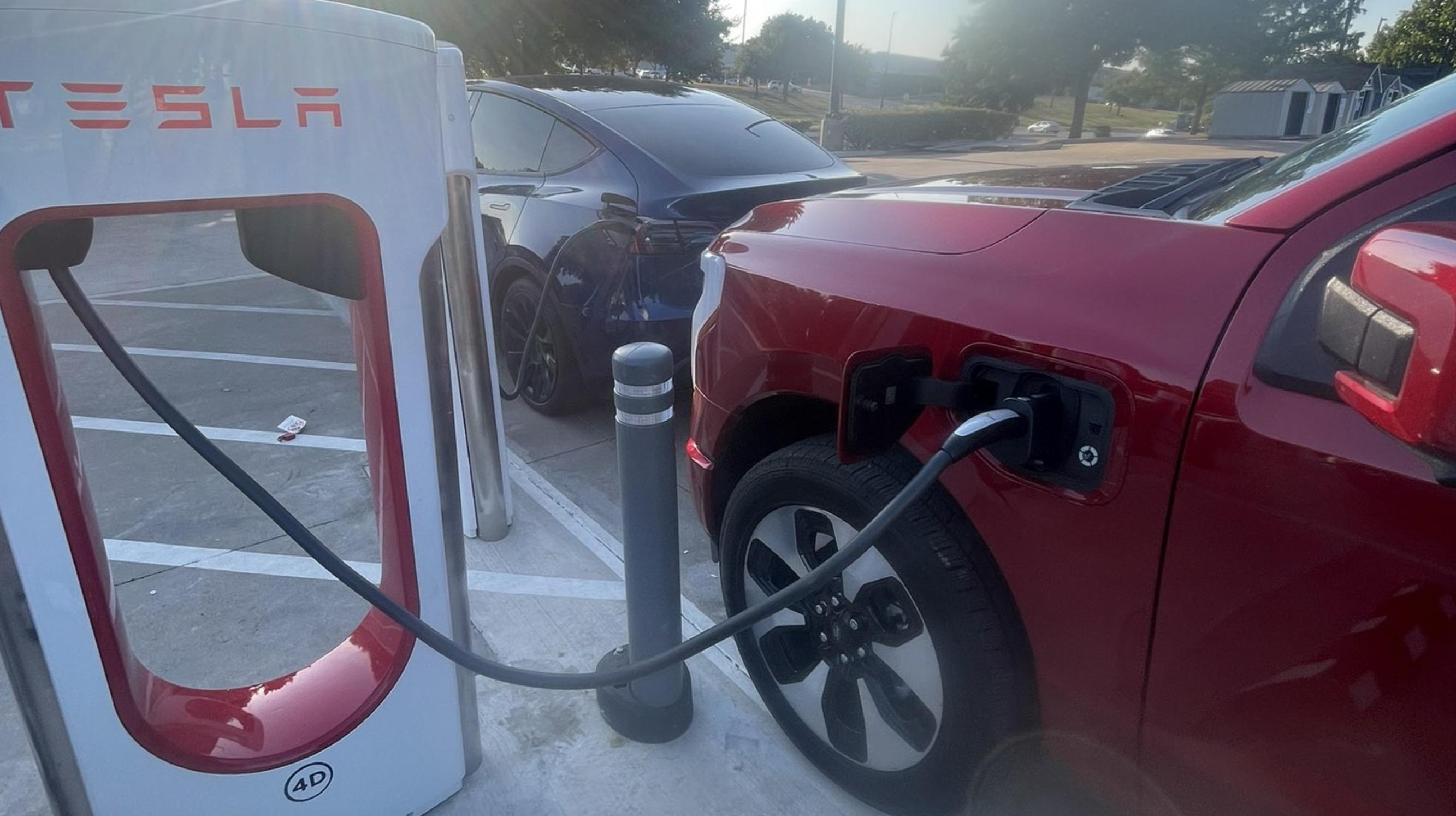 Ford F-150 Lightning Ford to Offer Complimentary Tesla Supercharger Adapter to Eligible Lightning Owners (1/31/24 Update) Tesla-Magic-Texas