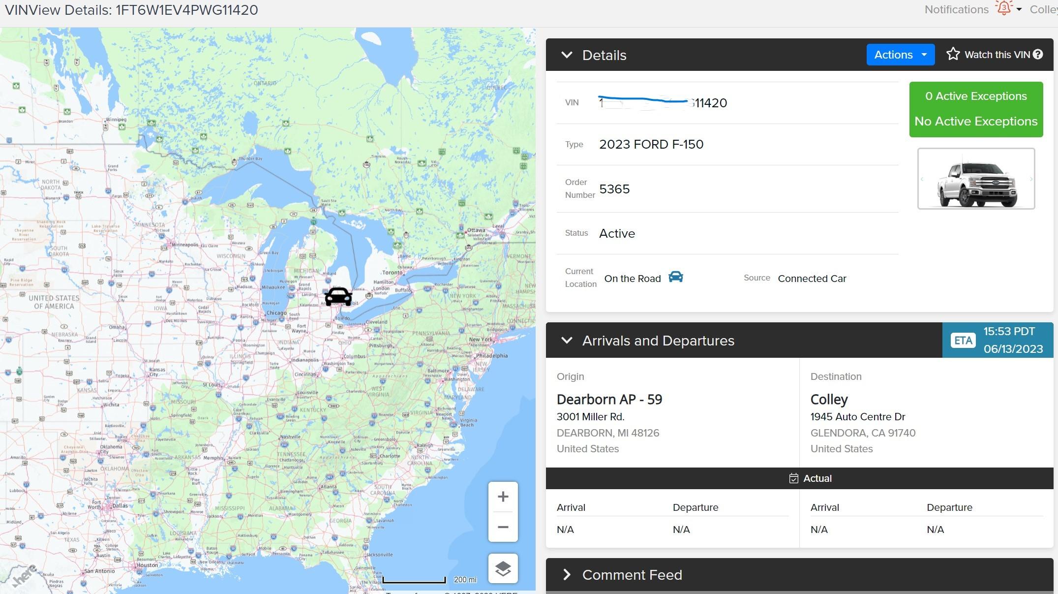 Ford F-150 Lightning ✅ 5/8/2023 Lightning Build Week Group (MY2023) tracking on 5365 (2)