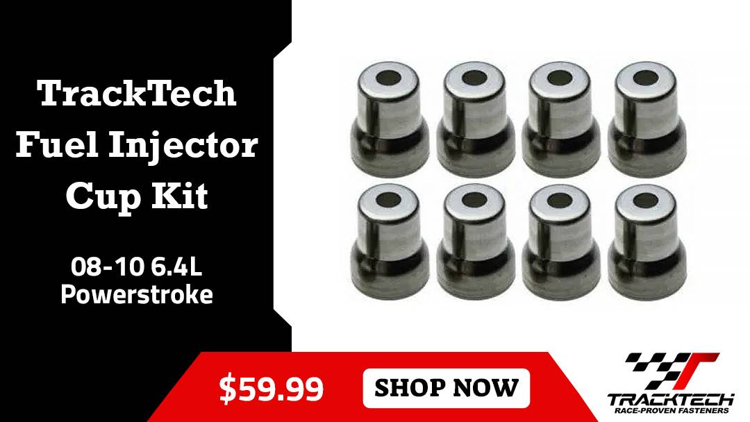 Ford F-150 Lightning TrackTech Injector Cup Kit for 6.4L Powerstroke: Boost Fuel System Performance TrackTech Fuel Injector Cup Kit for 08-10 6.4L Powerstroke