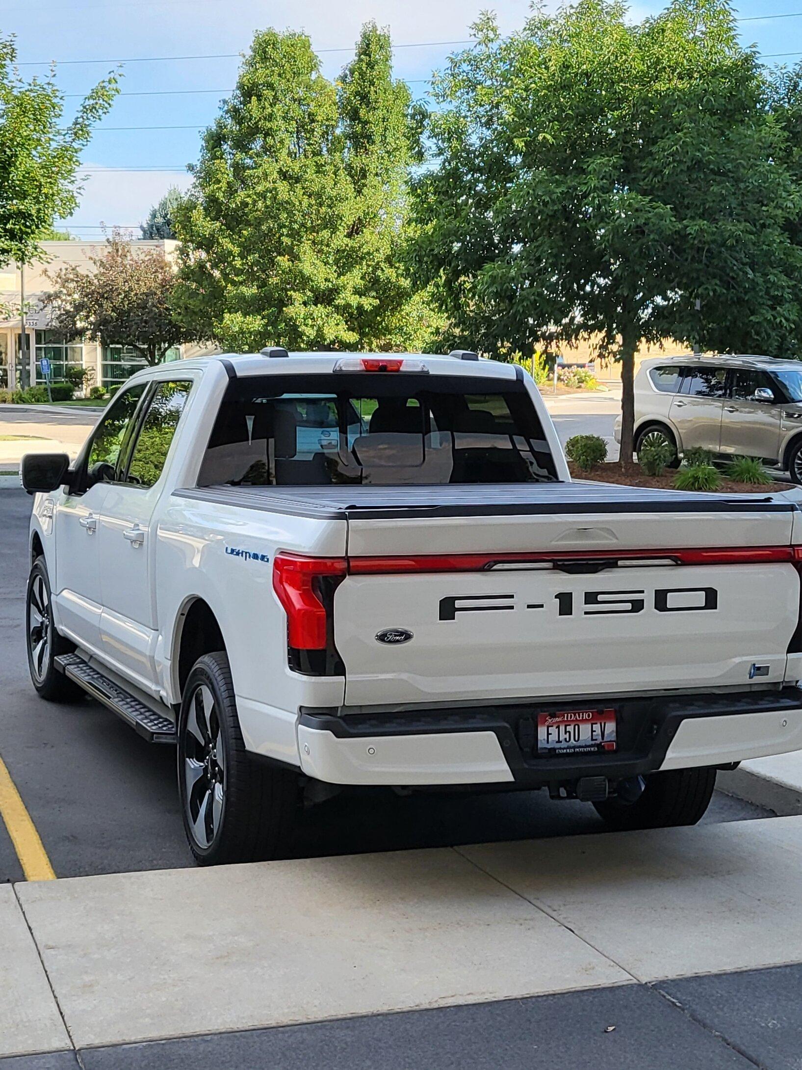 Ford F-150 Lightning Vanity Plates? truck