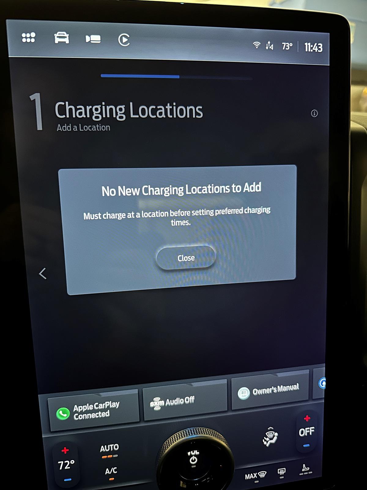 Ford F-150 Lightning Can’t set charging location at home -[fix post 42] truck1