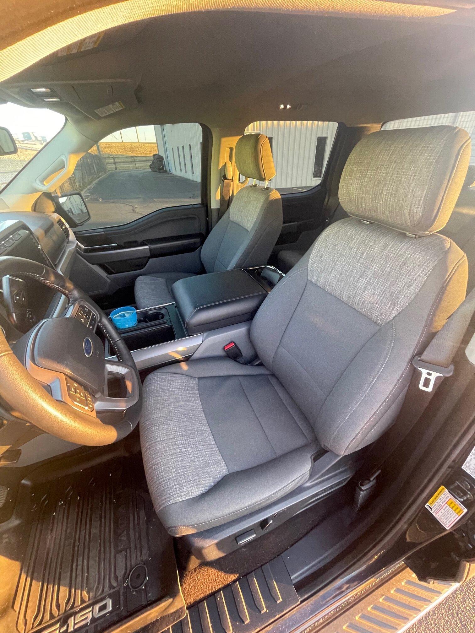 Ford F-150 Lightning RoadWire Leather Seat Covers installed in 2021 XLT Unknown