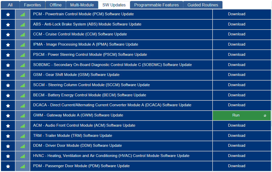 Ford F-150 Lightning ECU module programming guide using FDRS updates