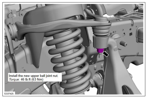 Ford F-150 Lightning NHTSA Recall - Loss of Steering from Front Control Arm Separation (Impacting certain 2023 to 2024 builds) Upper_Ball_Joint_Nut