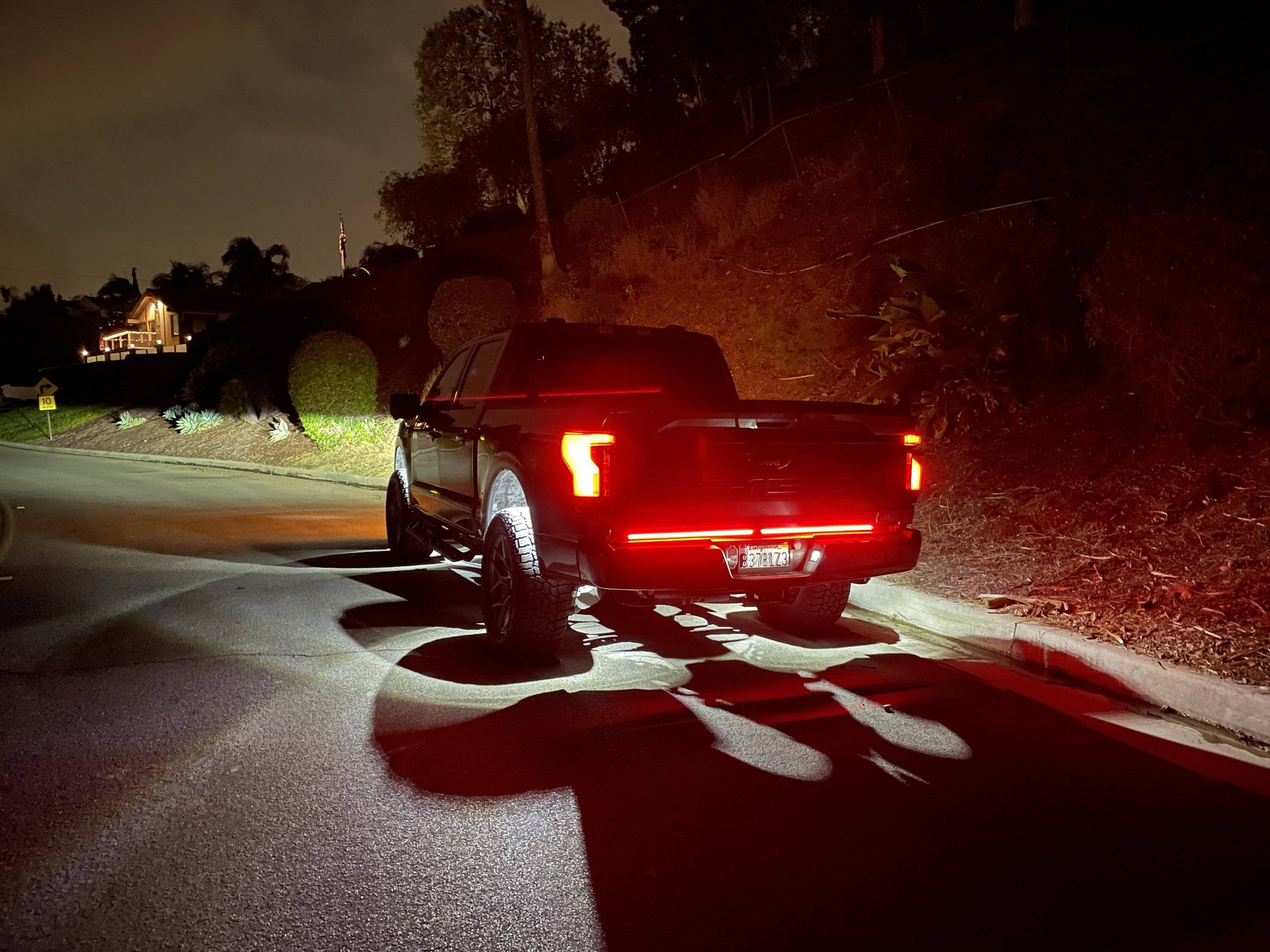 Ford F-150 Lightning Rock Lights installed w2