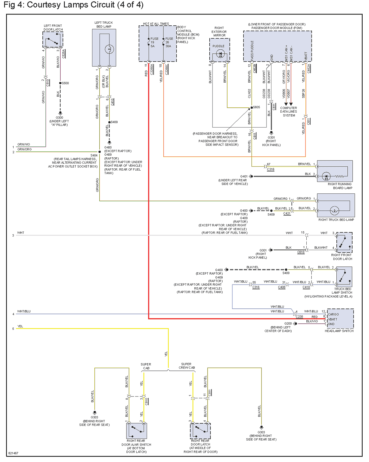 Ford F-150 Lightning XLT OEM Bed Lights Install wiringdiagram - Copy (1)