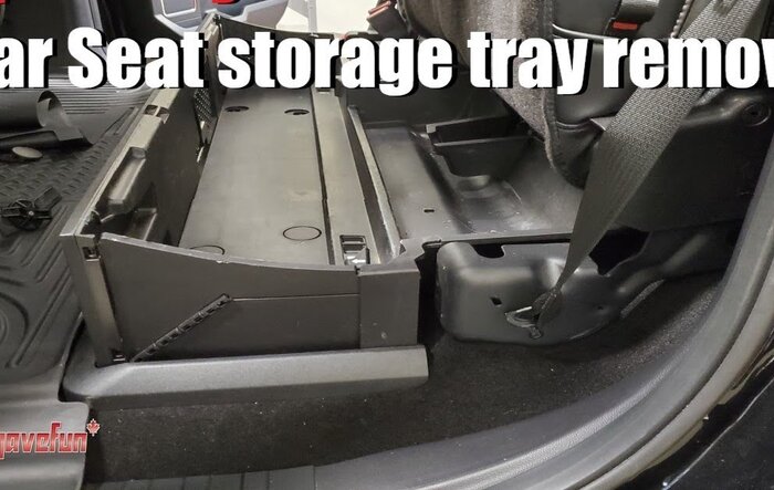 How to remove Partitioned Lockable Storage (rear seat storage tray)