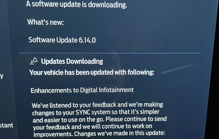 Software Update 6.14.0 - Sync Update Ver 23306 Revision: 1076