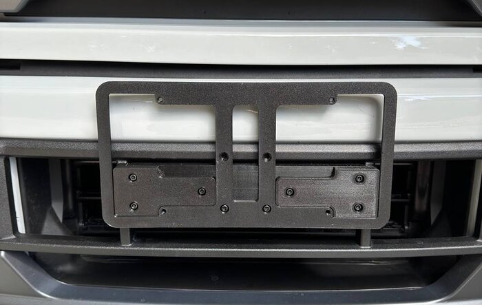 Front license plate aversion solved! SnapPlate No-Drill Front License Plate Bracket by Everyamp