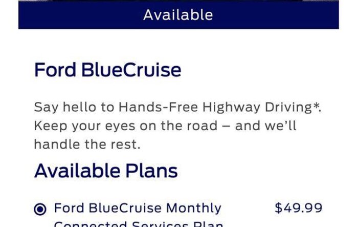 BlueCruise Pricing Lowered For Both Annual & Monthly Fees