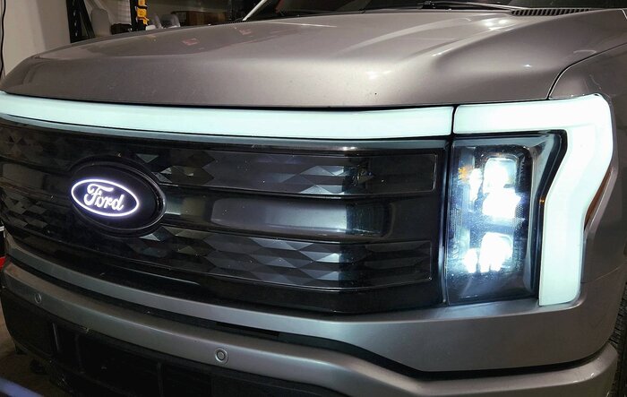 Putco Illuminated Front Emblem Installed