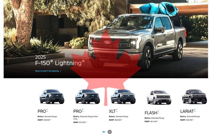 2025 F-150 Lightning Canadian Pricing Released for All Models