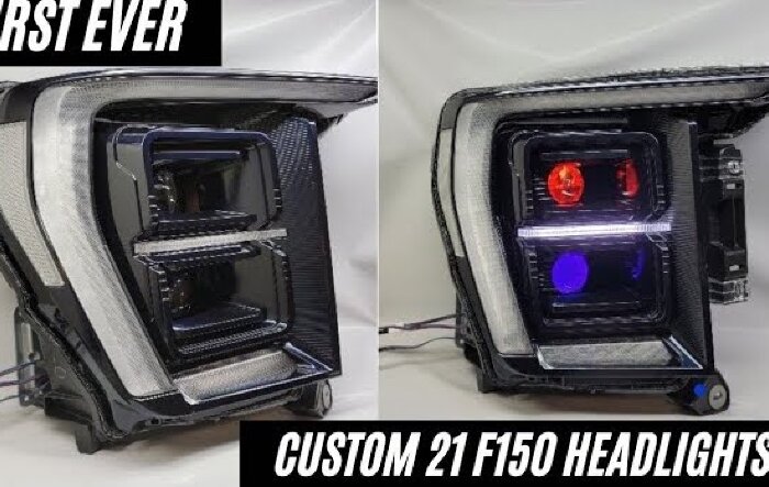 Custom 2021 LED F-150 headlights!