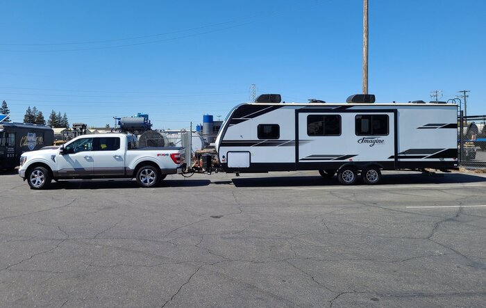 Powerboost 7.2kW Towing Travel Trailer - First hookup and test results