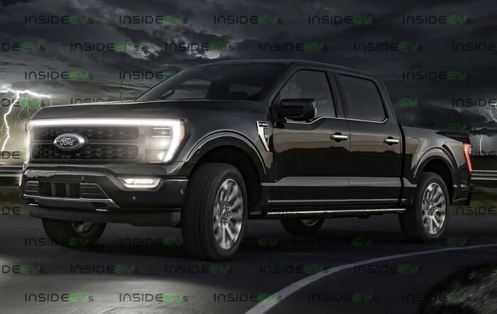 Electric F-150 Preview Rendering