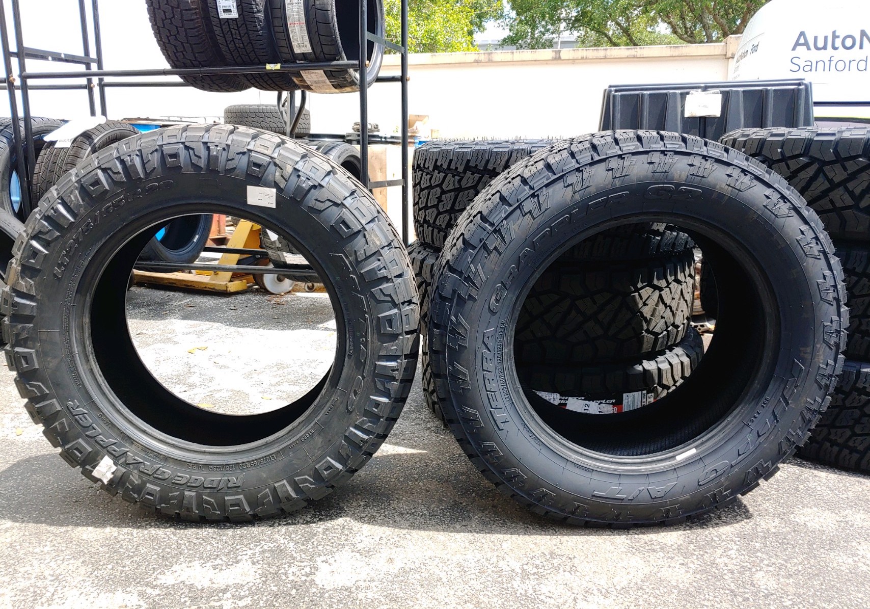 275 65 20 Nitto Ridge Grappler VS 295 60 20 Terra Grappler Side By Side 